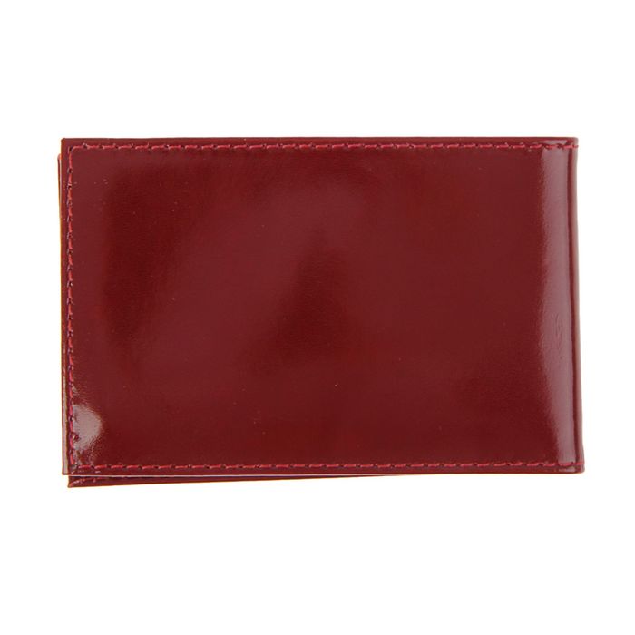 Визитница, 1 ряд, 18 листов, цвет красный