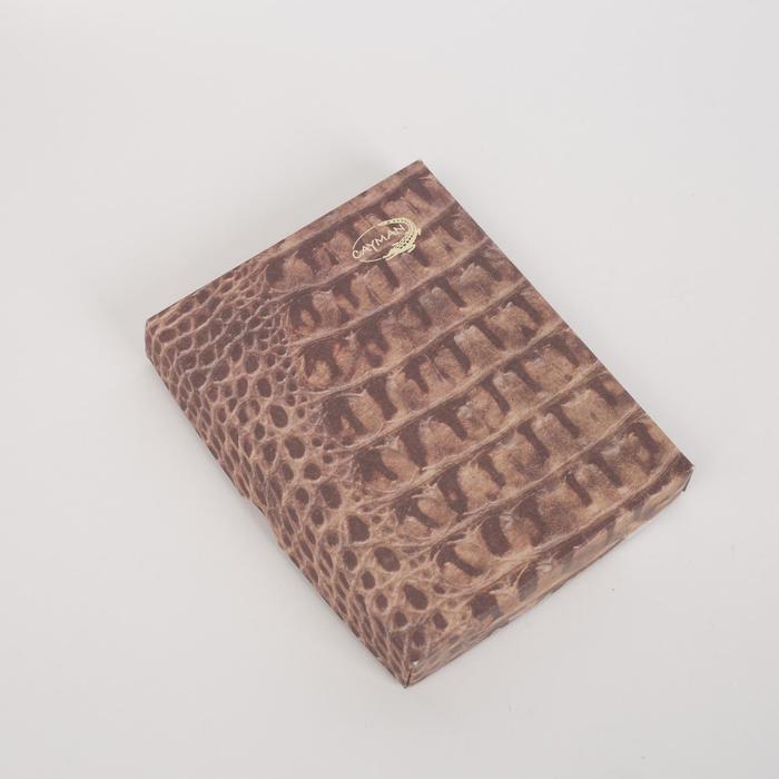 Пормоне мужское 2 в 1, отдел для купюр, отдел для монет, отдел для автодокументов, цвет коричневый матовый