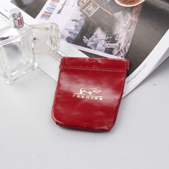 Ключница, система "pak-pak", кольцо, цвет красный