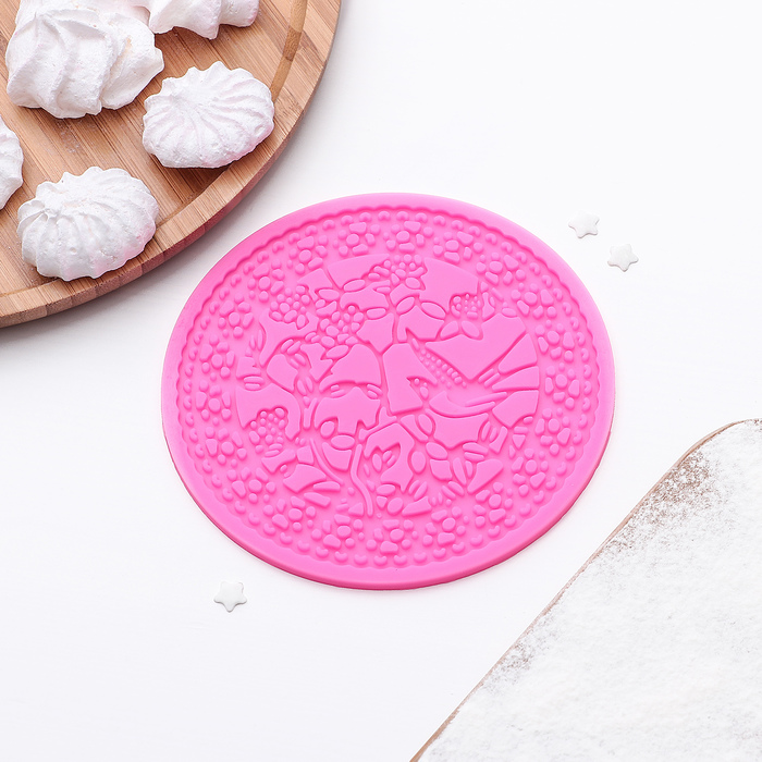 Молд 13 см "Птицы в саду", цвета МИКС