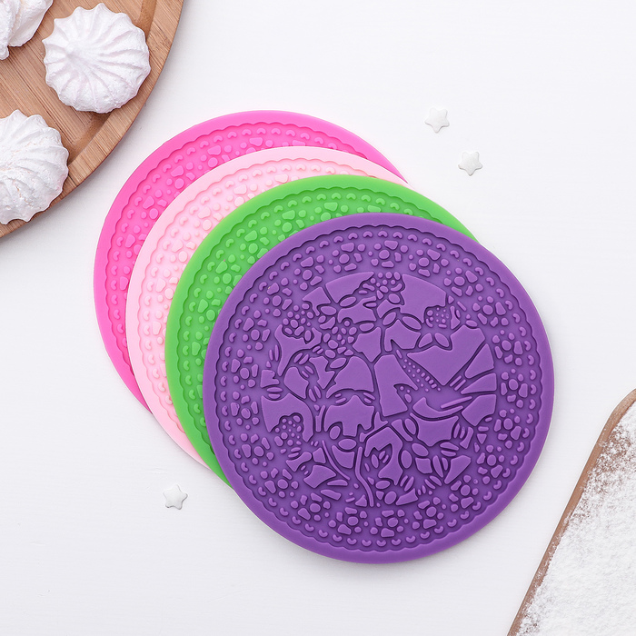 Молд 13 см "Птицы в саду", цвета МИКС