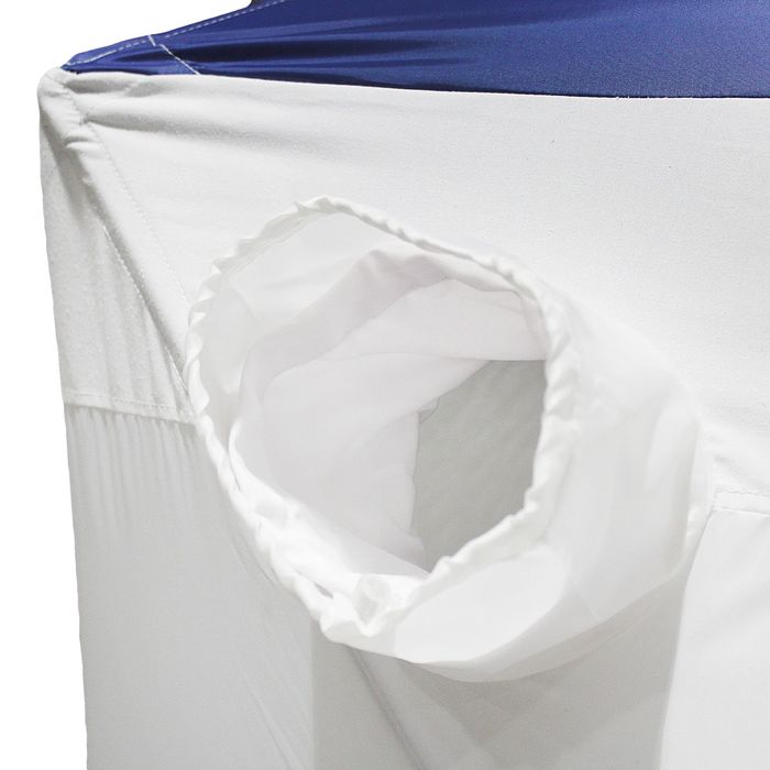 Палатка «Призма Стандарт» 150, трёхслойная, цвет белый/синий