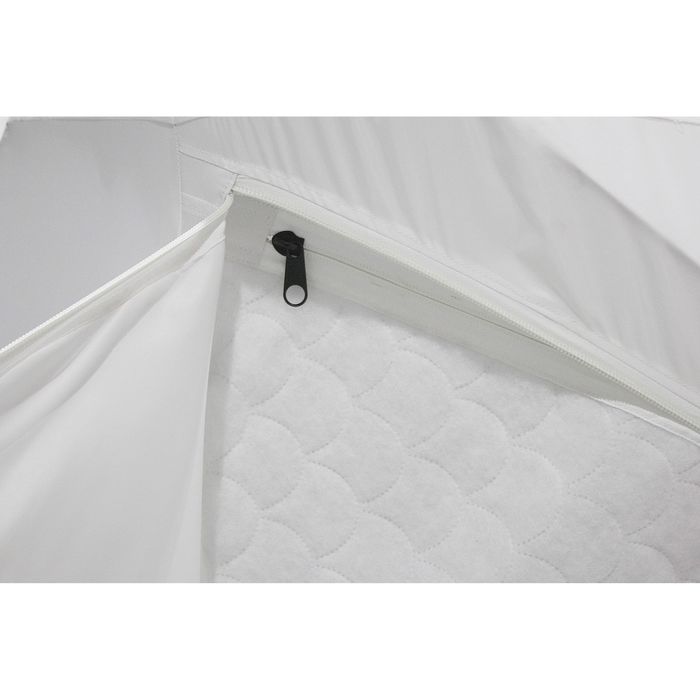 Палатка «Призма Стандарт» 150, трёхслойная, цвет белый/синий