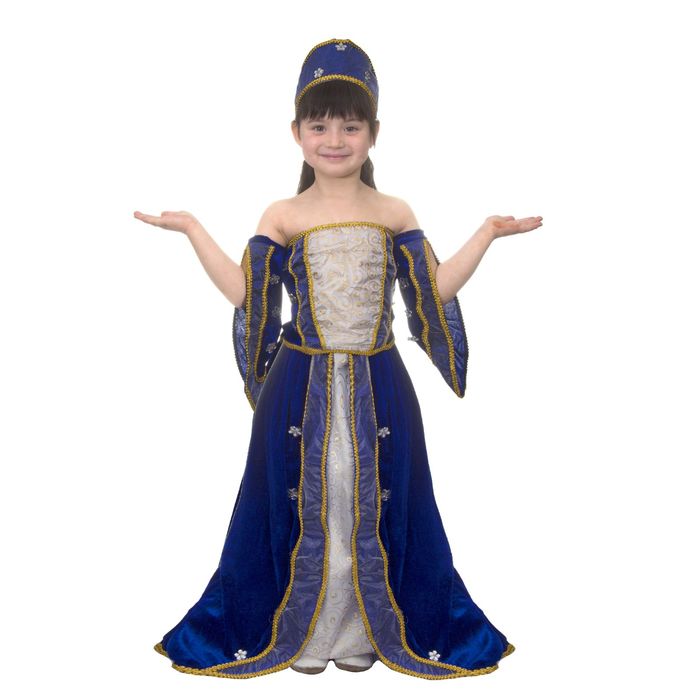 Карнавальный костюм "Графиня", 3 предмета: блузка, юбка, головной убор, размер M (120-130 см)