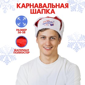 Карнавальная шапка-ушанка «Гуляй, душа русская!», р-р. 56-58 от Сима-ленд