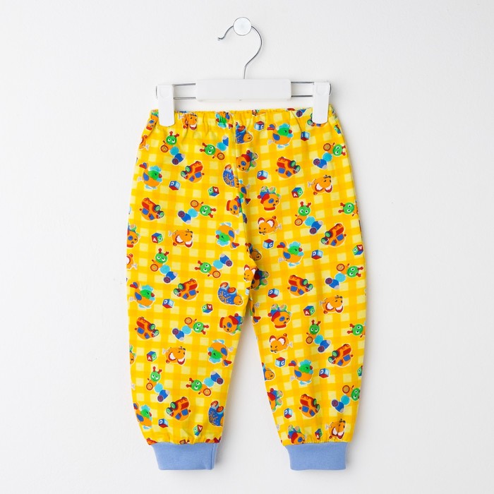 Штанишки детские на манжетах, рост 92-98 см (30), цвет микс 111К