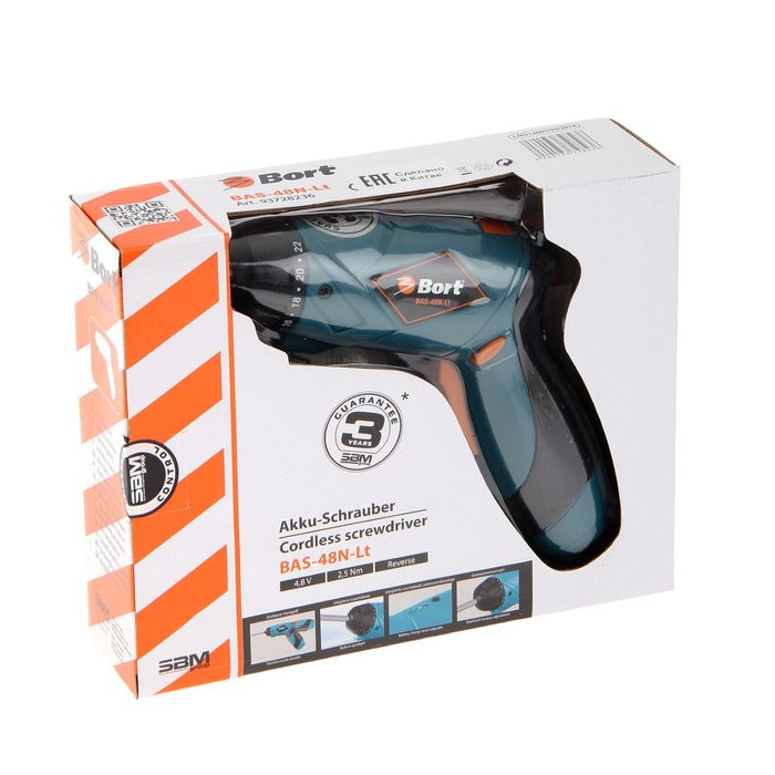 Отвертка аккумуляторная Bort BAS-48N-Lt