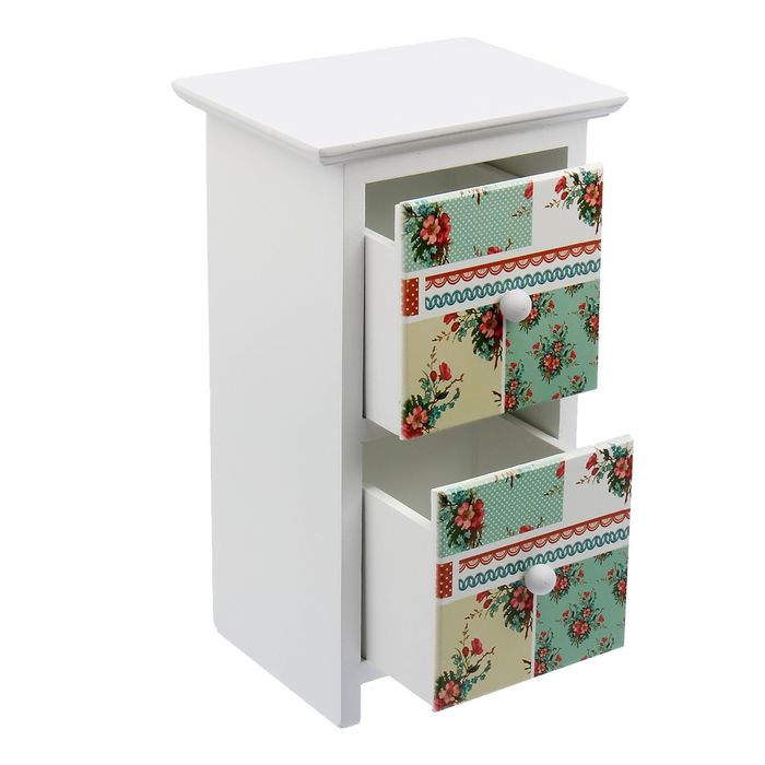 Шкатулка 2 ящика "Нежные цвета"