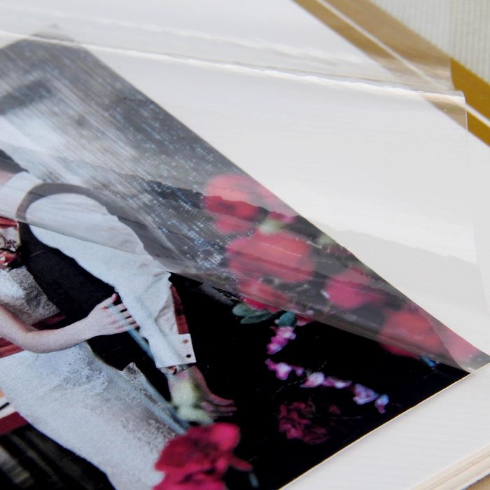 Фотоальбом в подарочной коробке "Наша история", экокожа, 20 магнитных листов