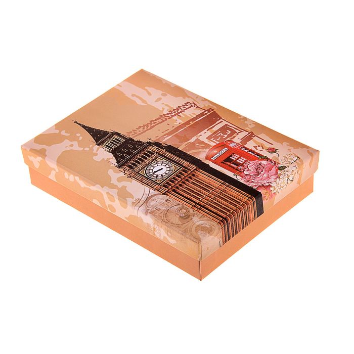 Коробка подарочная "Лондон" 12 х 16 х 3,5 см