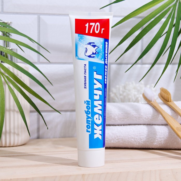 Зубная паста  Голубой жемчуг свежее дыхание с эфирным маслом лаванды, 170 г