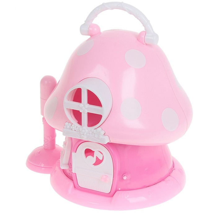 Дом для друзей "Волшебный гриб" с аксессуарами, световой и звуковой эффекты, БОНУС - сказочные эльфы для вырезания