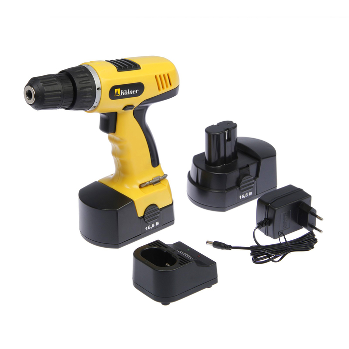 Дрель-шуруповерт Kolner KCD-16,8 -С, 0-550 об/мин, 11 Нм, 1,2 Ач, 16,8V, аккумуляторная