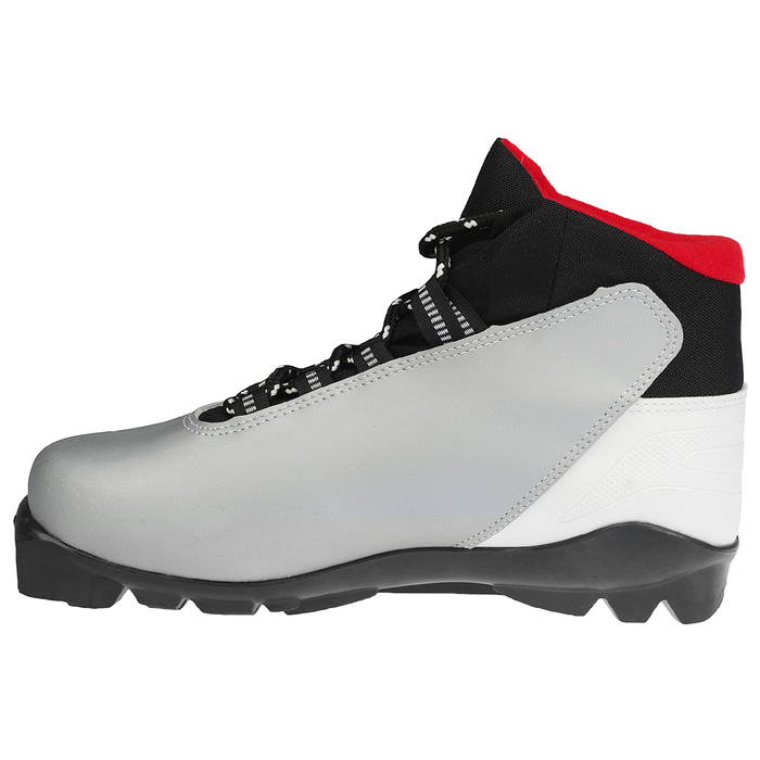 Ботинки лыжные TREK Distance SNS ИК, цвет серебряный, лого красный, размер 42