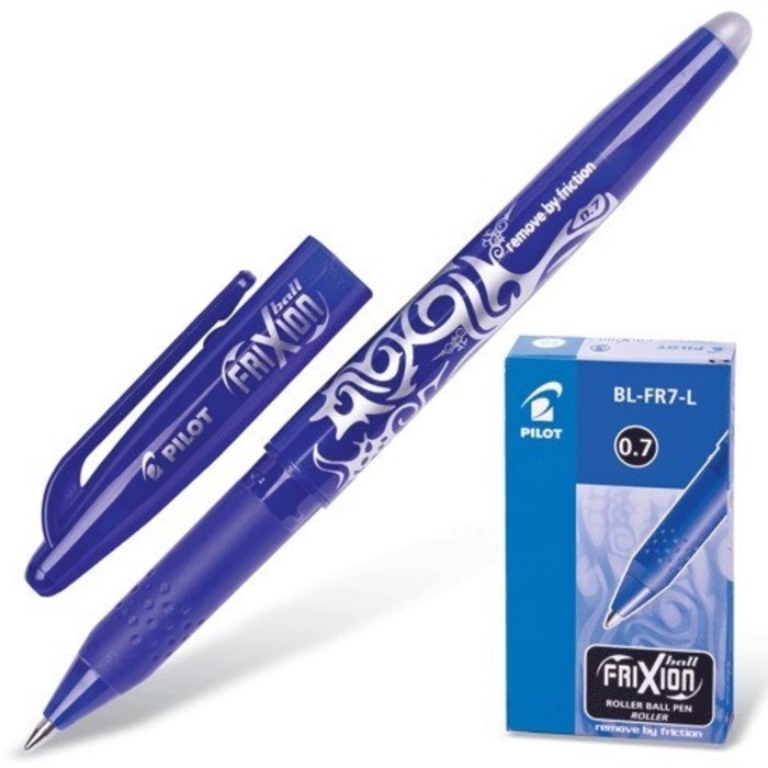 Ручка гелевая стираемая Pilot Frixion, узел 0.7 мм, чернила синие ручка гелевая стираемая pilot frixion узел 0 7 мм чернила синие