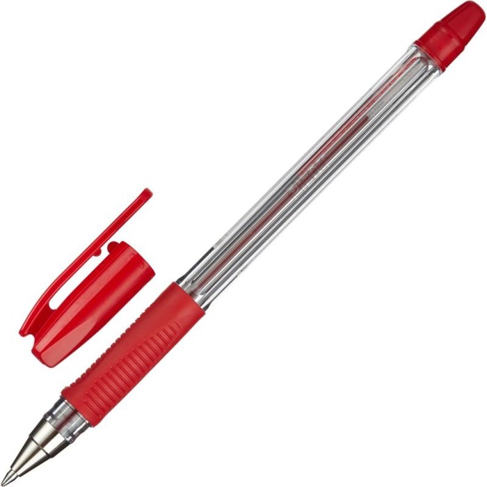 фото Ручка шариковая pilot bps-gp, резиновый упор, 0.7мм, масляная основа, стержень красный