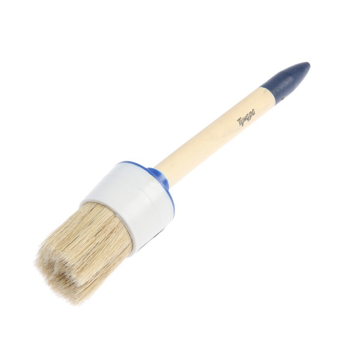 купить Кисть круглая TUNDRA basic натуральная щетина, деревянная ручка №14 (50 мм)