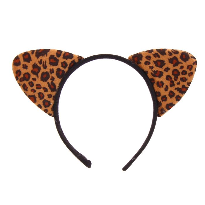 Карнавальный ободок "Леопард" с ушками