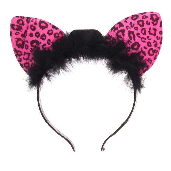 Карнавальный ободок световой "Леопард", цвета МИКС