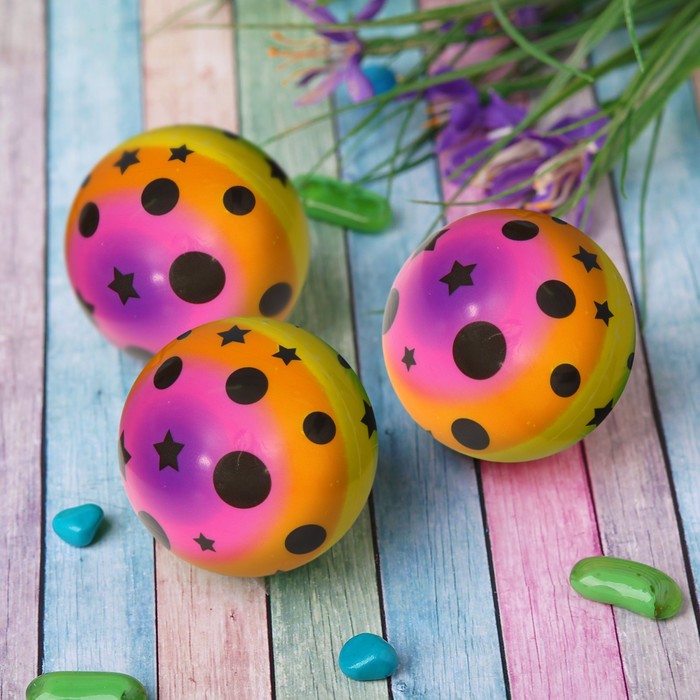 Мягкий мяч "Звёзды", 10 см