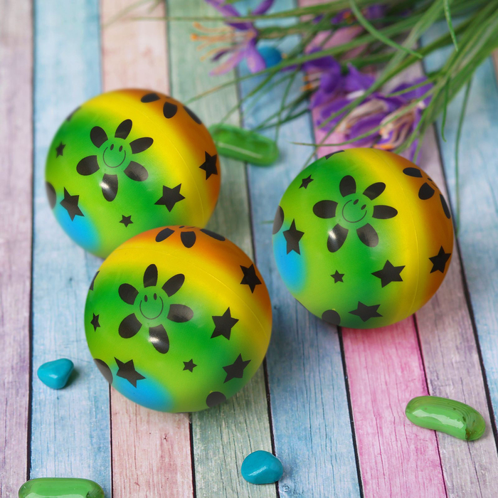 Мягкий мяч "Смайлик", 10 см