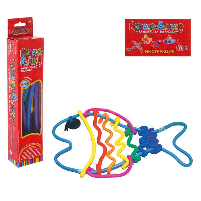 Конструктор Rubber-Bubber «Рыбка», 12 деталей
