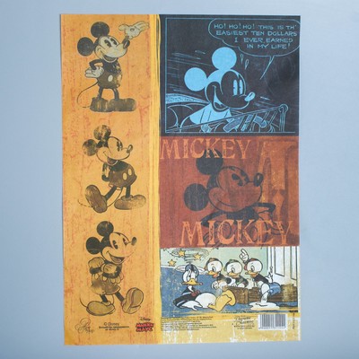 Декупажная карта "Классический Микки ", Микки Маус, 21 х 29,7 см