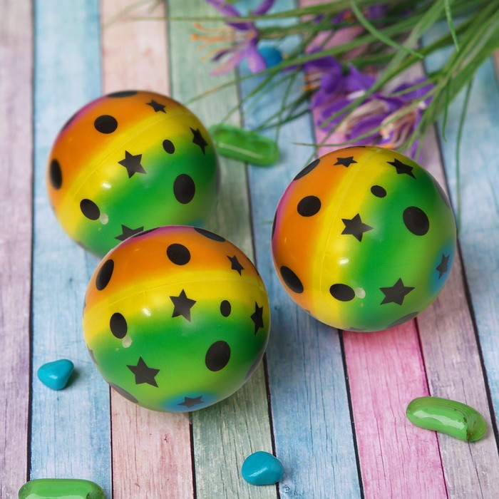 Мягкий мяч "Звёзды", 7,5 см