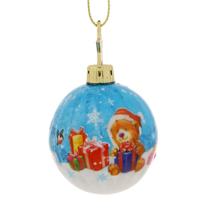 Шары ёлочные "Удачного года", 3 шт.