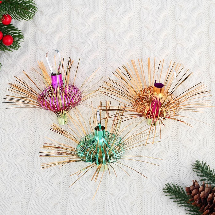 Новогоднее украшение "Светильник" микс