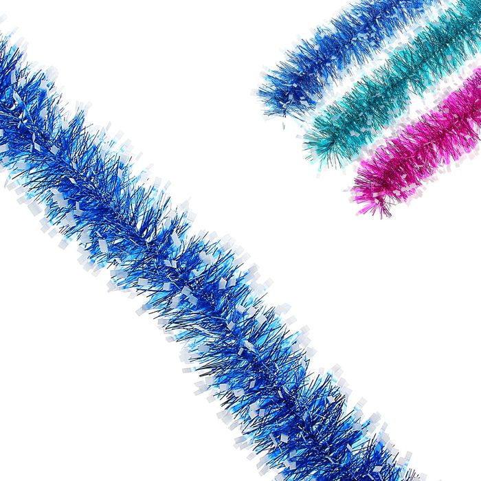 Мишура "Снежные хлопья" микс