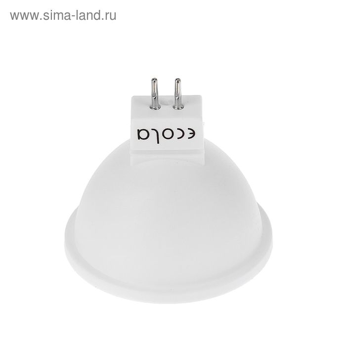 фото Лампа светодиодная ecola, gu5.3, 5.4 вт, 4200 k, дневной белый, матовое стекло
