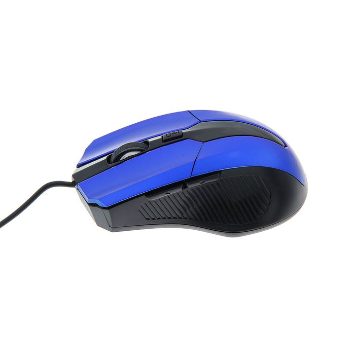 Мышь CBR CM301 Blue, оптическая, проводная, 2400 dpi, 2.4 ГГц, программируемые кнопки