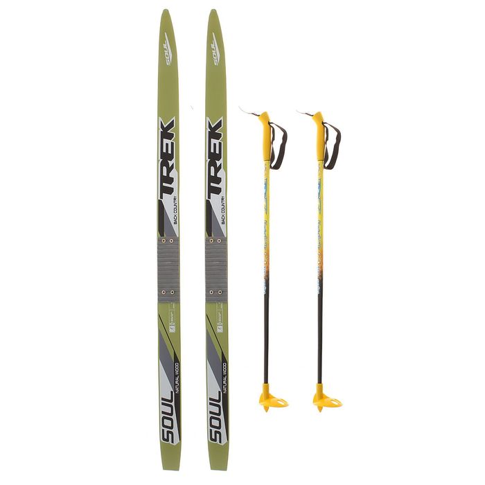 Комплект лыжный TREK Blazzer/Маяк/Валамаз/Снежок 110/75 (+/-5 см), крепление КМУ 001, цвет МИКС