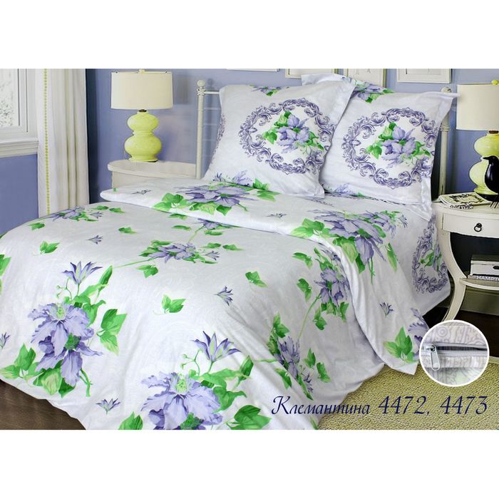Постельное бельё Блакит "Клемантина" 2 сп., размер 215х175 см, 240х220 см, 70х70 см-2шт.