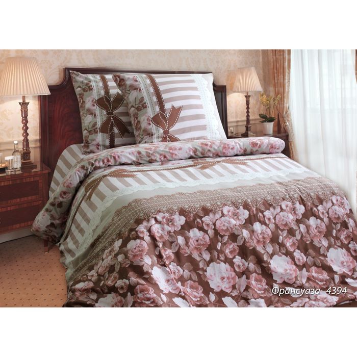 Постельное бельё Блакит "Франсуаза" евро, размер 225х215 см, 240х220 см, 70х70 см - 2 шт.