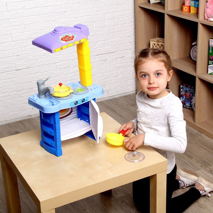 Игровой модуль "Кухни мира" с аксессуарами, световые и звуковые эффекты, БОНУС - вырезные карточки для игры