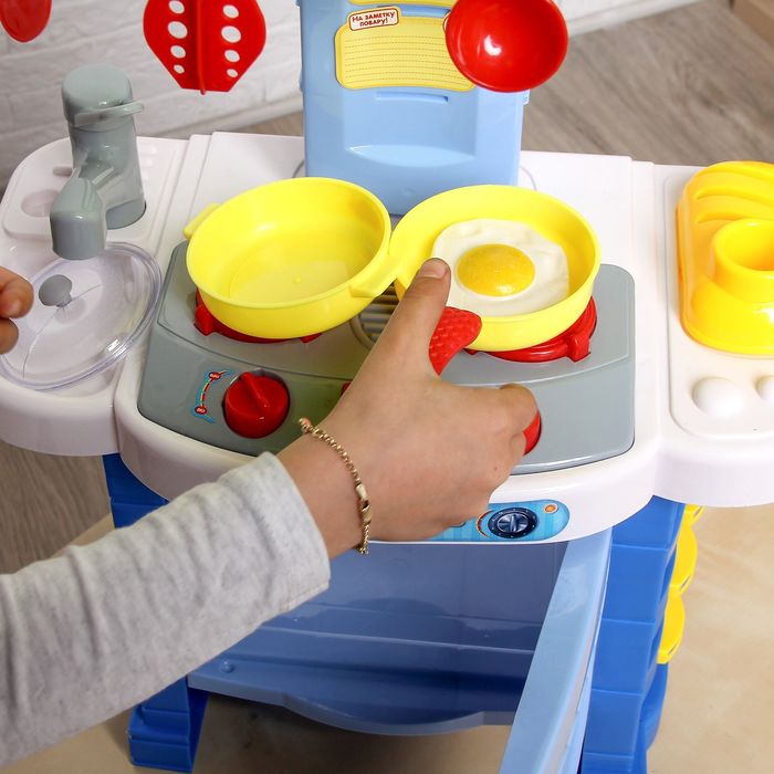 Игровой модуль "Кухни мира" с аксессуарами, световые и звуковые эффекты, высота 63 см, БОНУС - вырезные карточки для игры