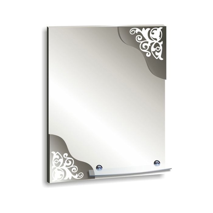 Зеркало настенное «Веста», с полочкой, 50×68,7 см