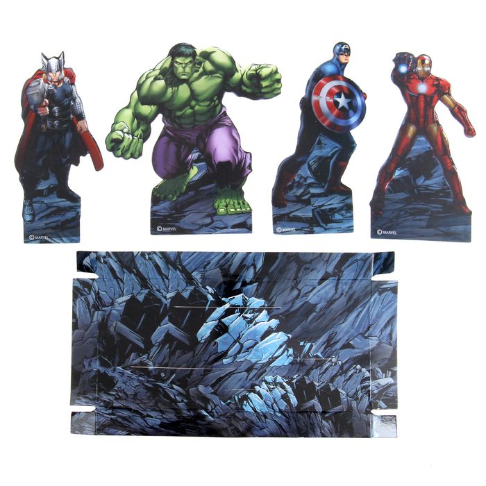 Коробка-тубус подарочная "Ты лучше всех", Мстители, + бонус