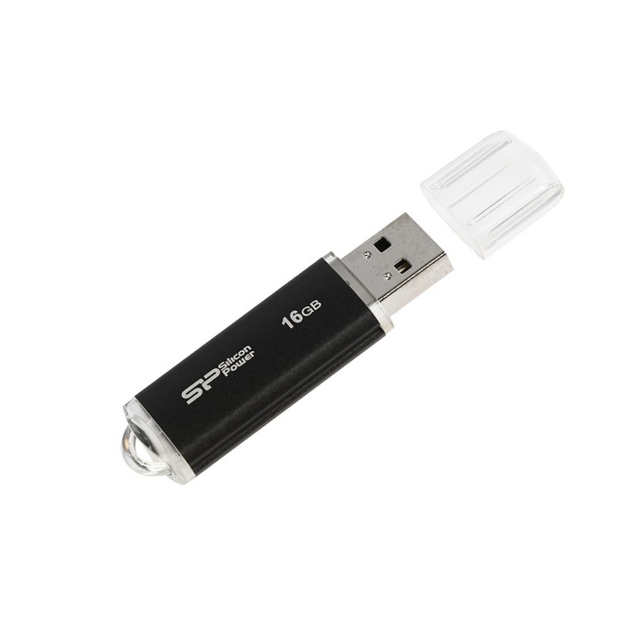 Флешка USB Silicon Power 16GB Ultima II-I Series, чёрная