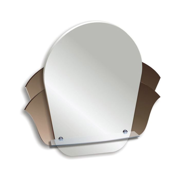 Зеркало настенное "Тунис" 57,5*59 см, с полочкой