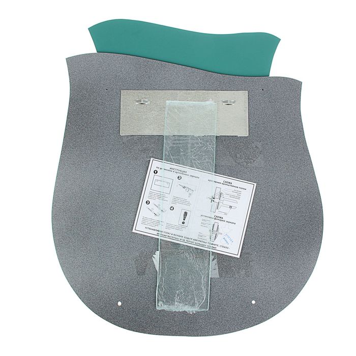 Зеркало настенное "Роза" , с полочкой