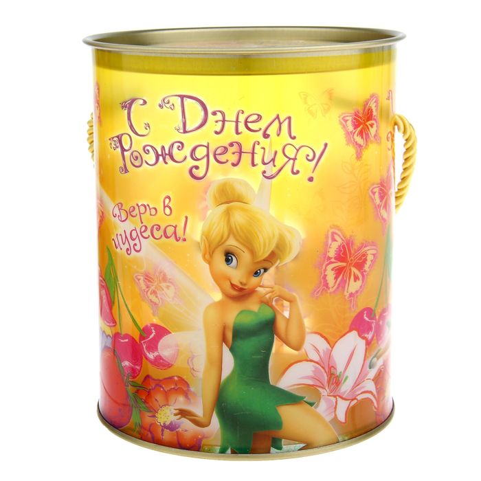 Коробка-тубус подарочная "С Днем Рождения", Феи, + бонус