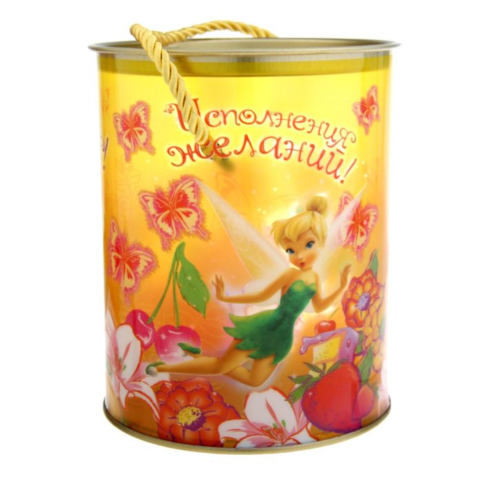 Коробка-тубус подарочная "С Днем Рождения", Феи, + бонус