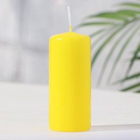 Свеча классическая 4х9 см, жёлтая