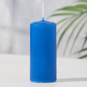 Свеча классическая 4х9 см, синяя