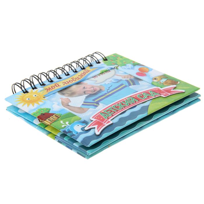 Фотоальбом-фоторамка на гребне "Детский сад", 18 фото