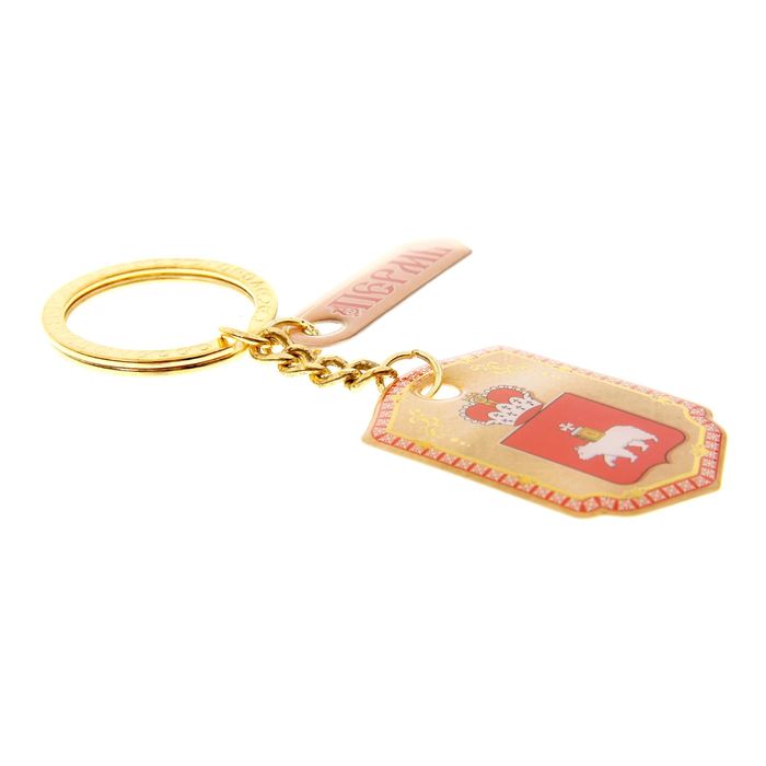 Брелок двухсторонний со смоляной заливкой «Пермь. Герб»