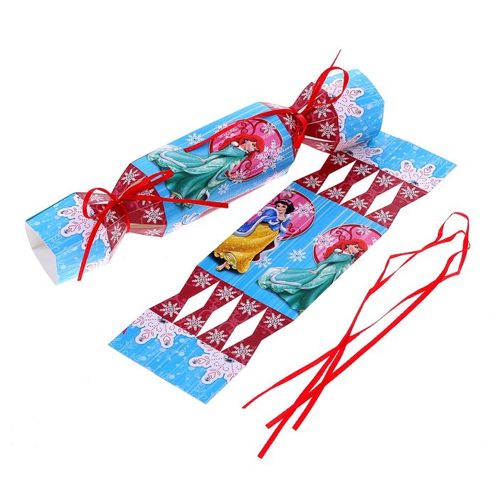 Складная коробка-конфета "Волшебного Нового года", Принцессы,11х5 см